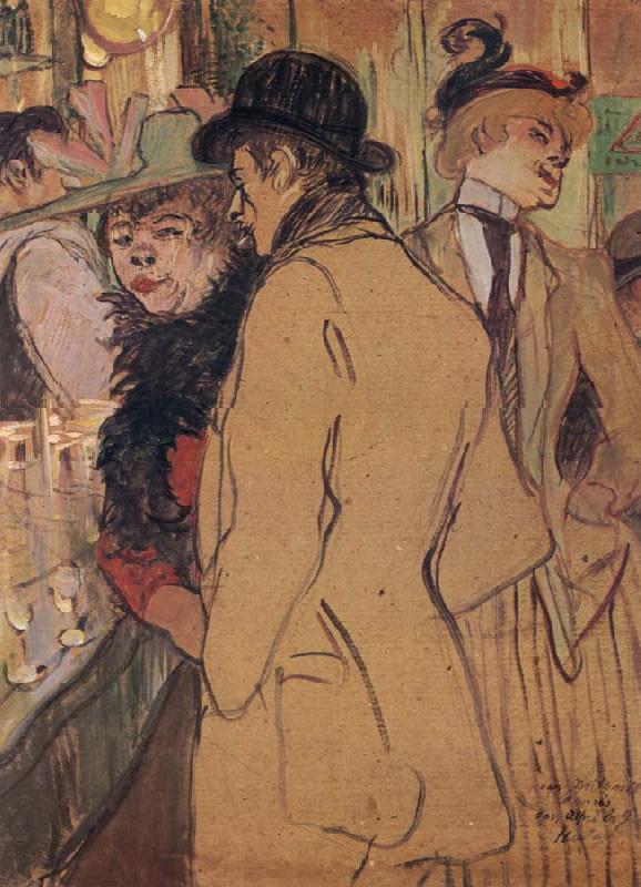 Henri  Toulouse-Lautrec Alfred la Guigne oil painting picture
